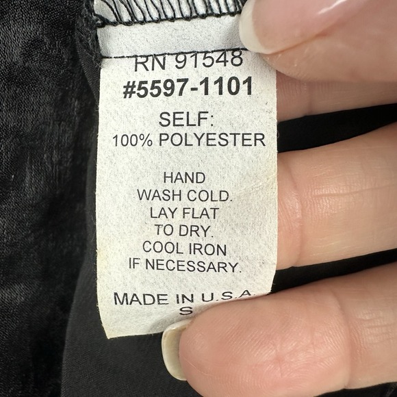 Waverly Grey Women Black Halter Sleeveless Blouse S Lace Back Textured - Picture 3 of 11